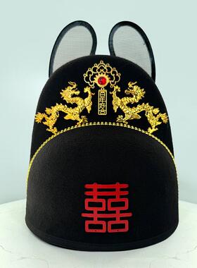 乌纱翼飞鱼服男儿童汉服帽子