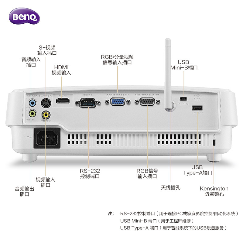 benq e500家用商务办公3d会议投影仪 之誉数码投影机