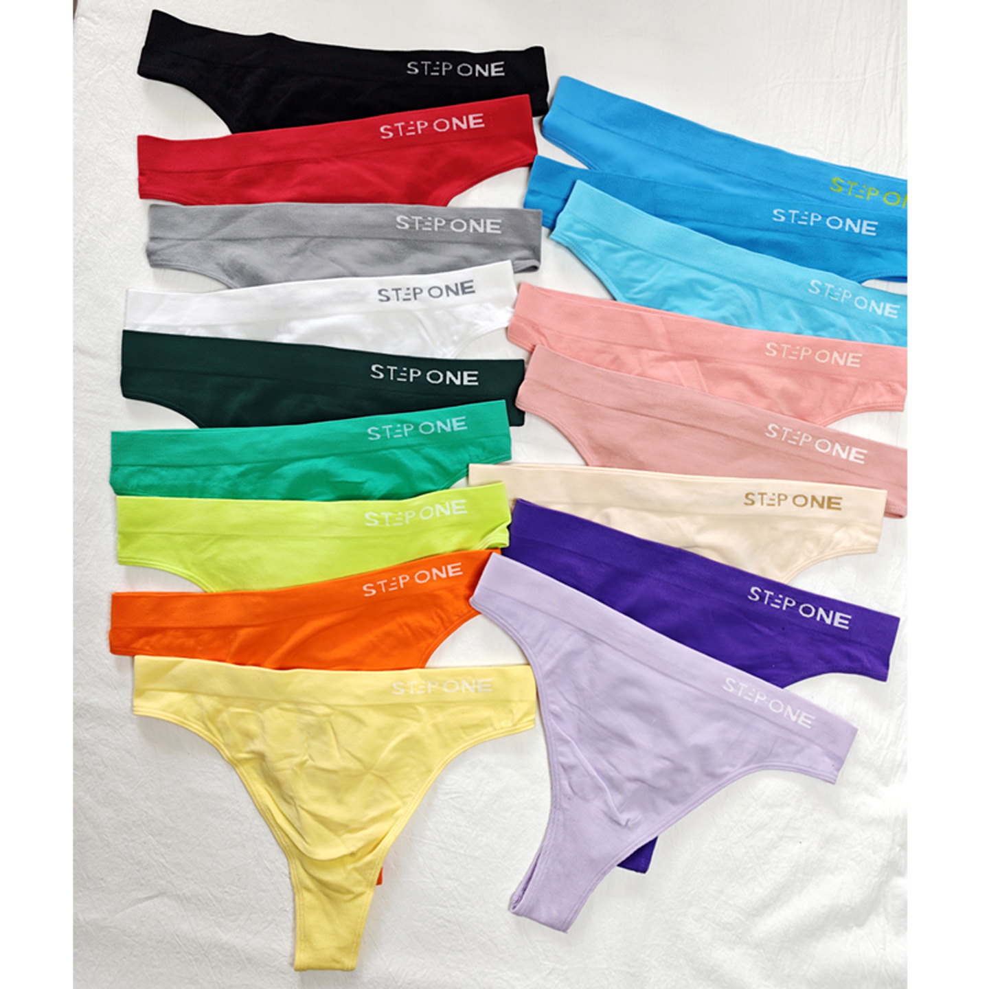 偏大多色中腰性感高弹无痕女内裤无缝针织透气内裤瑜伽健身女新款 - 图0