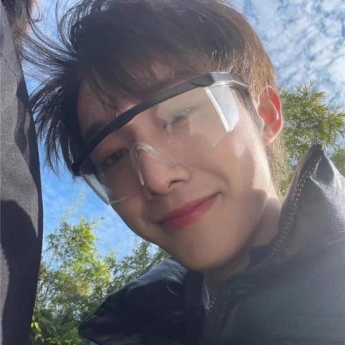 护目镜女潮骑行防风沙防花粉防飞沫网红男ins泼水节透明眼镜 - 图2