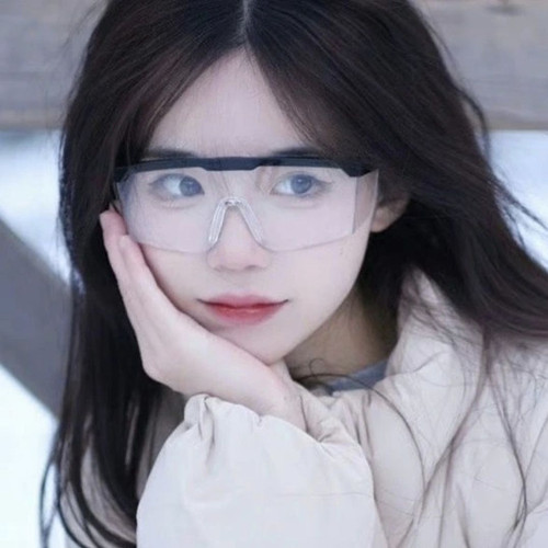 护目镜女潮骑行防风沙防花粉防飞沫网红男ins泼水节透明眼镜 - 图1