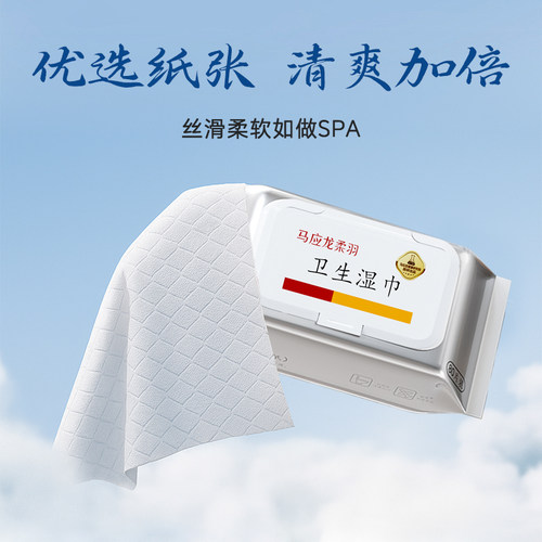 马应龙卫生湿女私处湿巾擦屁股男清洁杀菌洁厕家庭实惠 - 图0