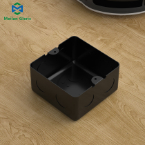 Ground insertion Dark box ground plug in universal iron case 10 * 10 floor socket thickened metal anti-rust bottom box ground box 10 cm