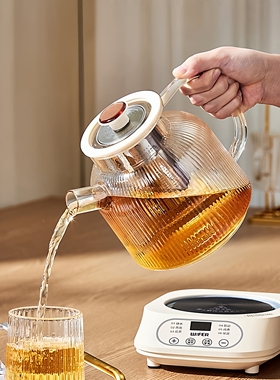 新款家用玻璃养生壶花茶壶多功能分体养生杯办公室小型炖煮烧