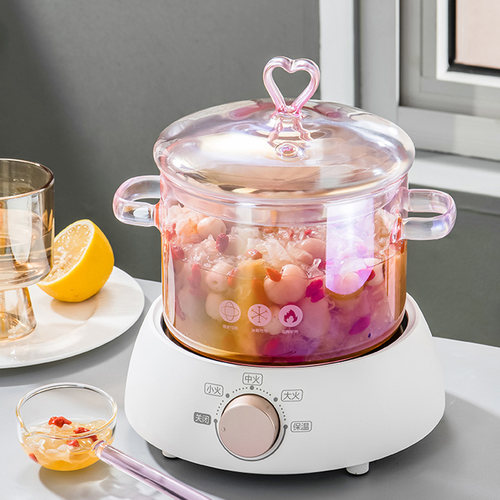 煮水果茶的专用小锅电陶炉明火热红酒料锅玻璃锅器皿煮锅容器 - 图1