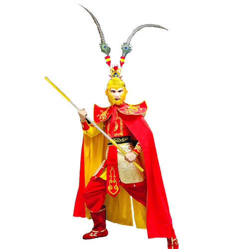 孙悟空服装全套成人美猴王演出衣服西游齐天大圣舞台表演服饰面具 - 图3