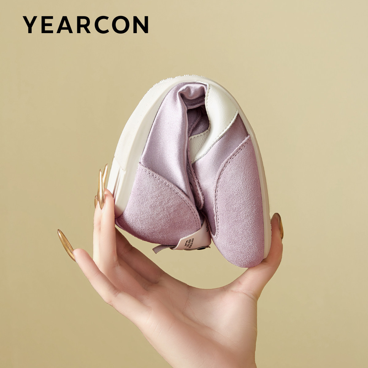 意尔康真皮浅口软底德训鞋女2026春秋款法式平底芭蕾舞鞋运动鞋,淘宝优惠券,粉丝福利购,淘宝优惠卷