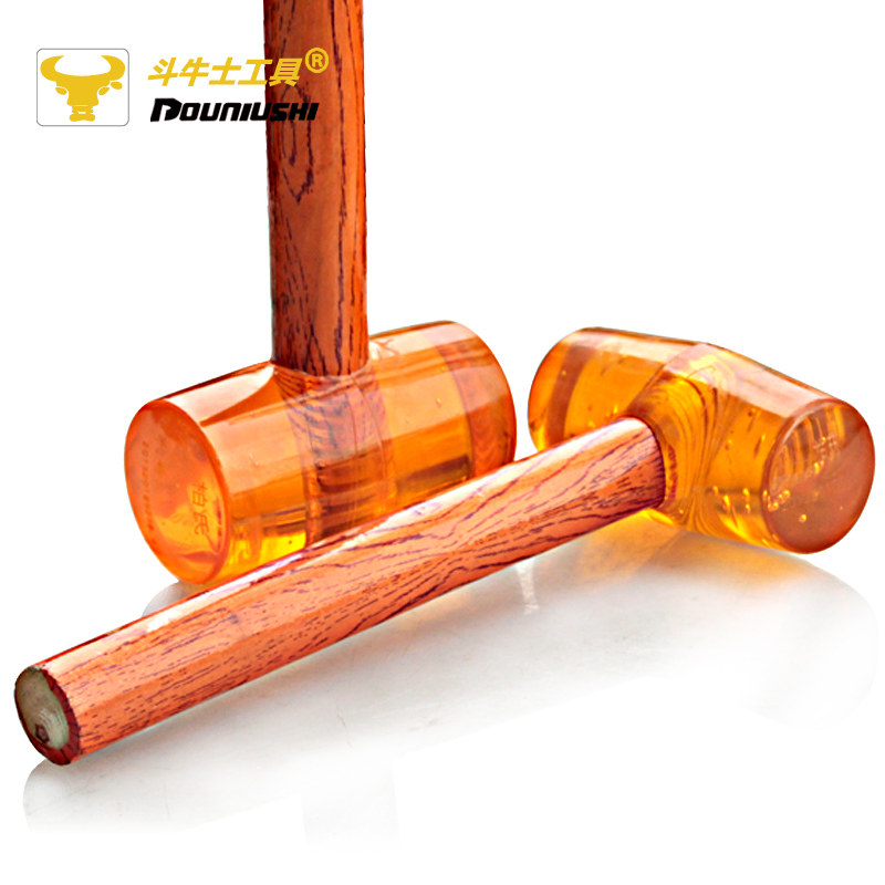 斗牛士透明橡胶锤弹力锤地板瓷砖安装锤防震橡皮牛筋锤木柄小胶锤,淘宝优惠券,粉丝福利购,淘宝优惠卷