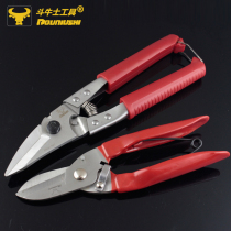 Bullfighter Stainless Steel Sheet Cut 8 Inch 6 Inch Multifunctional Barbed Wire Thin Sheet Electronic Trunking Scissors White Iron Cut