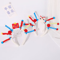 New Year Hair Accessories Girls National Tide Awakening Lions Hair Stirrup Fun To Blame for Lunar New Years Eve Card Issuers Festive Dragon Year Headwear