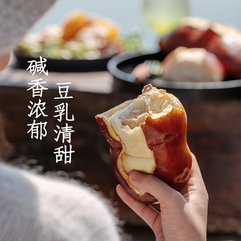 枣叔的店碱水豆乳软欧早餐面包手工欧包休闲零食糕点健身下午茶
