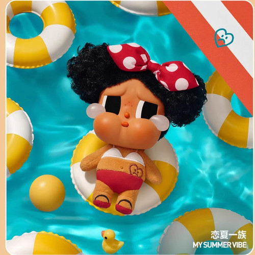 泡泡玛特CRYBABY哭娃 Vacation Mode On系列搪胶毛绒挂件礼物盲盒 - 图1