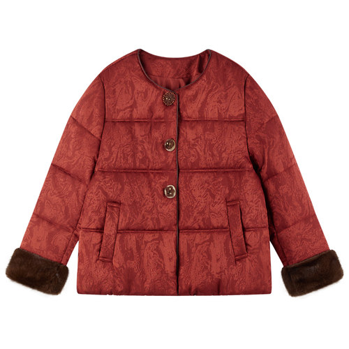 大码新中式国风短款羽绒服女冬装新款小个子妈妈高端保暖时尚外套 - 图3