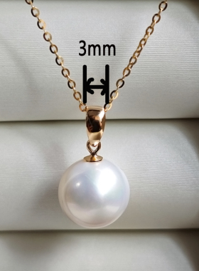 S925纯银镀金吊坠头配件珍珠扣头厚板瓜子扣光面玉石蜜蜡手工diy