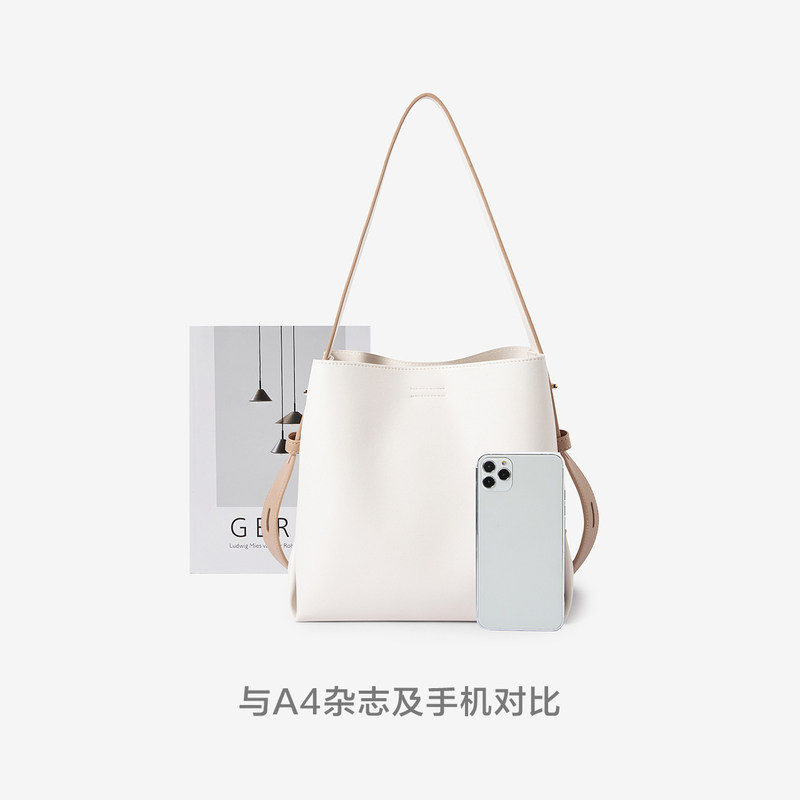 森马包包水桶包女新款简约单肩包潮牌背包时尚女包斜挎包休闲百搭,淘宝优惠券,粉丝福利购,淘宝优惠卷