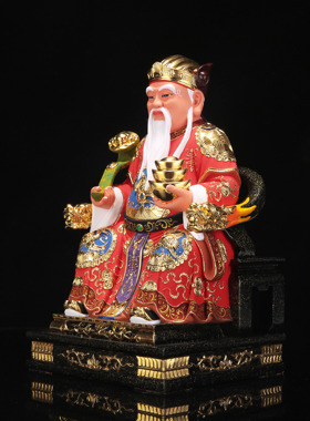福德正神土地公木雕供奉招财镇宅大伯公土地爷爷财神神像定制厂家