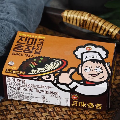 韩国炸酱面专用酱 真味淳 炸酱/春酱 300g 炸酱面酱料/拌酱/炸酱 - 图0