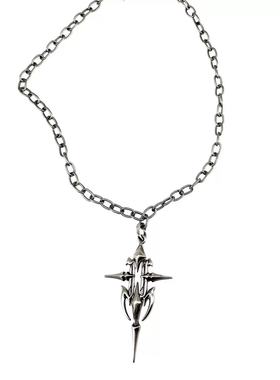 【AGD】IIIMIII 糜烂金属系列 暗黑镂空十字架项链单链锁骨链礼物