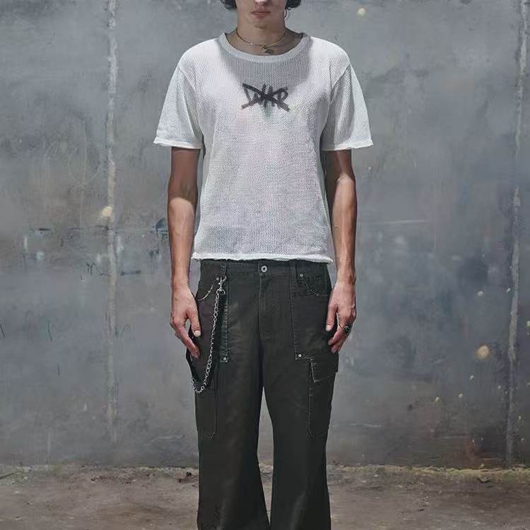 【AGD】RecoverZone美式做旧薄款工装裤夏季潮牌直筒宽松长裤子 - 图0