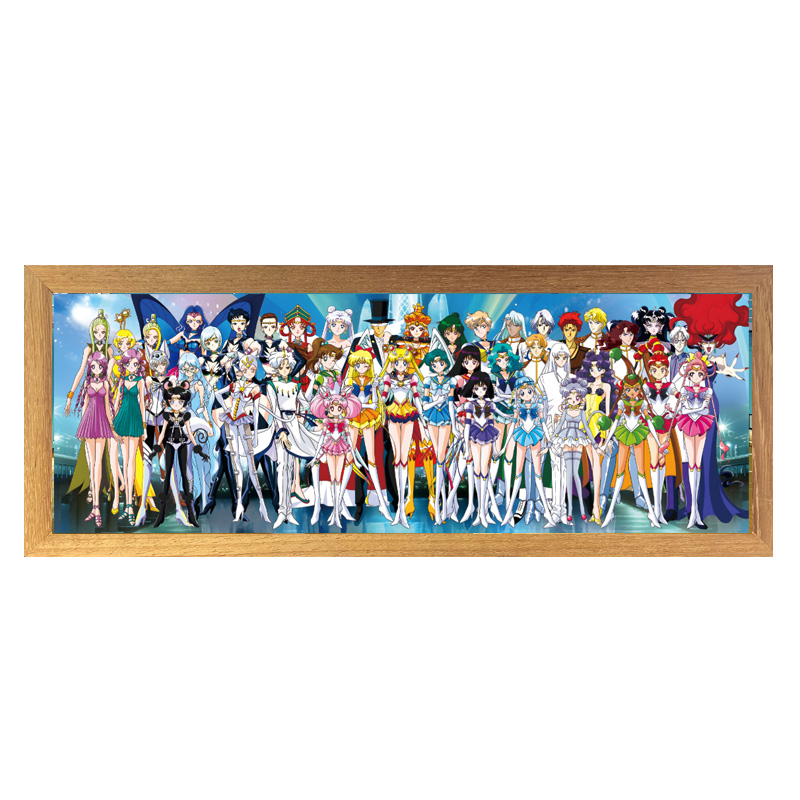 美少女战士全家福氛围灯画水兵月亚克力书房客厅玄关装饰画礼物 - 图3