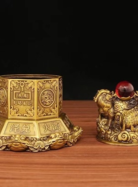 黄铜貔貅财库摆件八方来财送礼