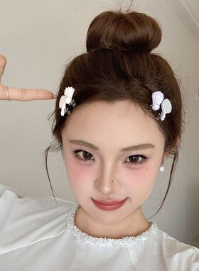 仿真迷你糖果色羽毛球发夹儿童小巧甜美趣味刘海夹bb夹发饰批发女