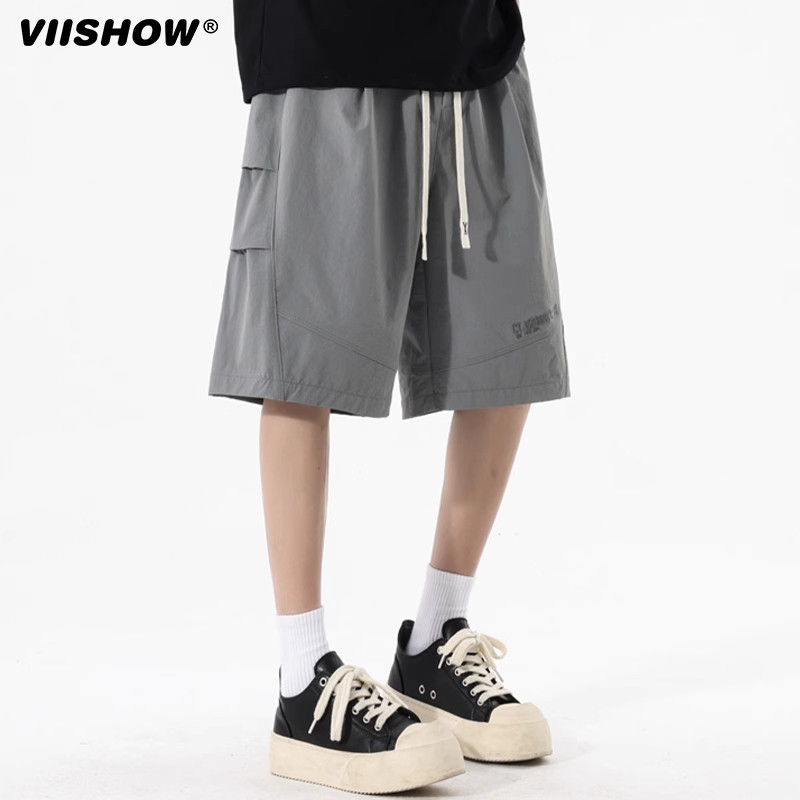 VIISHOW夏季薄款户外休闲工装短裤男女潮牌机能多口袋速干五分裤,淘宝优惠券,粉丝福利购,淘宝优惠卷
