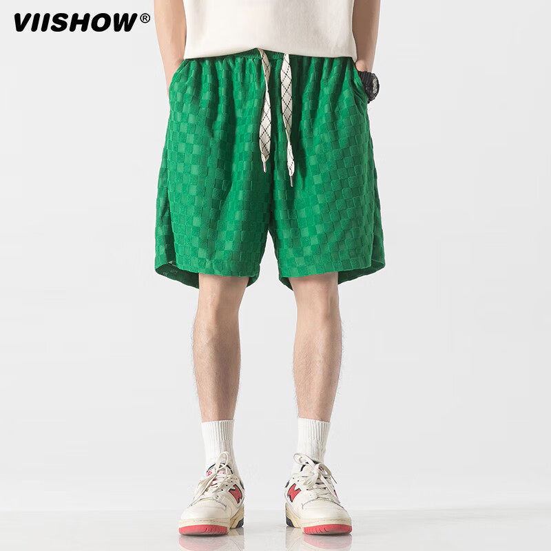 VIISHOW夏季薄款日系休闲短裤男潮牌情侣运动纯棉沙滩五分裤子男,淘宝优惠券,粉丝福利购,淘宝优惠卷