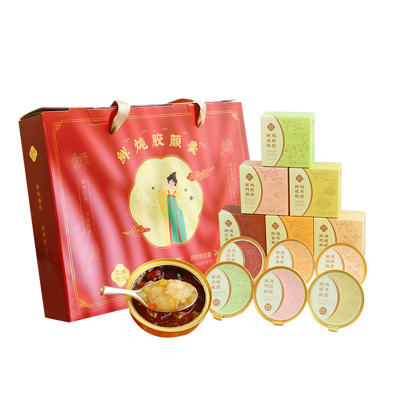 云娘食记鲜炖即食胶颜羹 银耳桃胶羹轻卡代餐免煮阿胶石斛玫瑰6味,淘宝优惠券,粉丝福利购,淘宝优惠卷