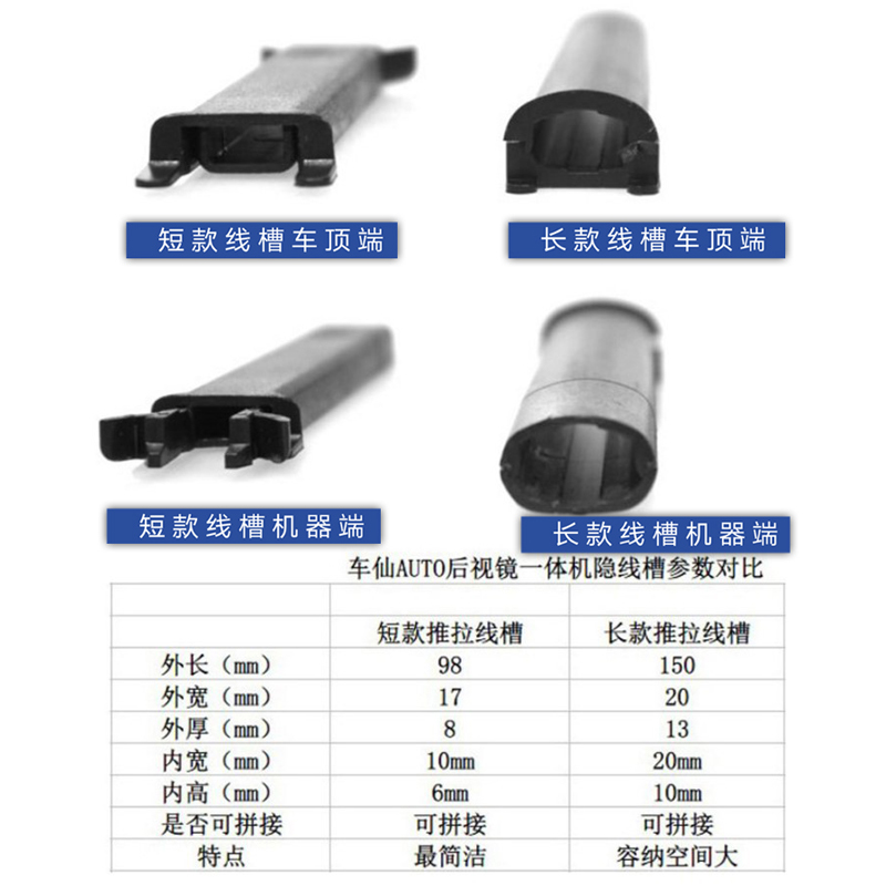 专车专用智能后视云镜行车记录仪支架线槽隐藏电源线汽车改装-图3