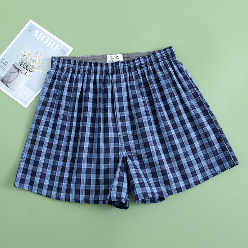 A&B男士阿罗裤纯棉平角裤夏季宽松大码居家短裤全棉四角内裤0099,淘宝优惠券,粉丝福利购,淘宝优惠卷