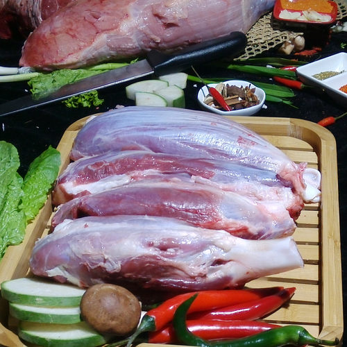 三花趾腱芯金钱腱整根5斤五花趾牛腱芯新鲜现杀宁夏黄牛肉牛腱子 - 图2