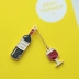 Đồ uống dễ thương của Nhật Bản Trâm cà phê Pot Badge Red Wine Badge Phụ kiện túi tua rua cá tính - Trâm cài