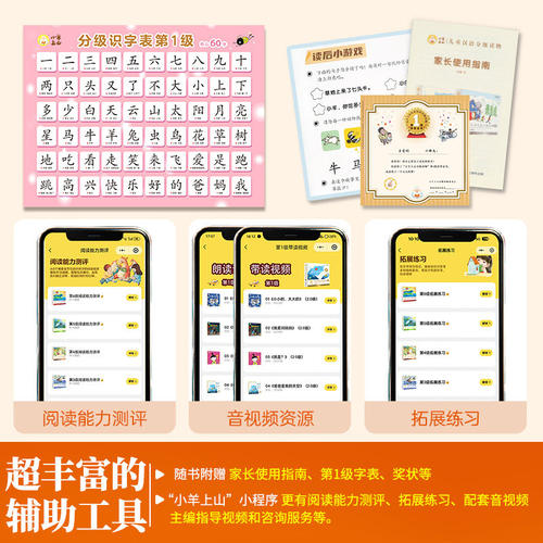 小羊上山儿童汉语分级读物第1级全套共10册 幼小衔接认字识字书3-6-7岁幼儿园注音拼音四五快读摩比早教启蒙绘本教材全套阅读书籍 - 图0