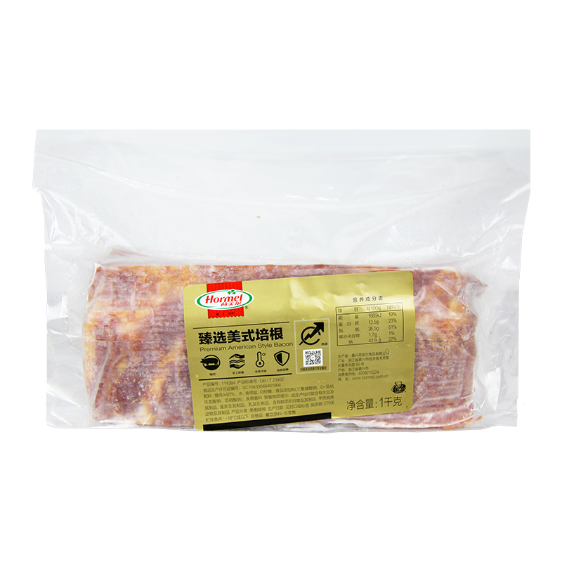 荷美尔臻选美式培根2kg （1kg*2包）原经典培根 整条肉片火锅早餐 - 图3