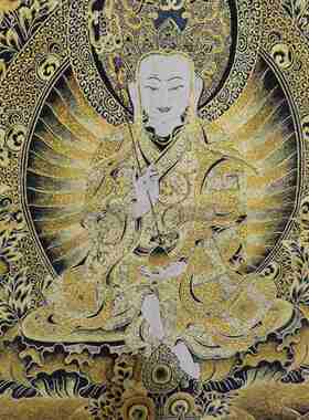 古玩杂项旧藏唐卡刺绣地藏王挂画装饰画客厅书房茶室挂画