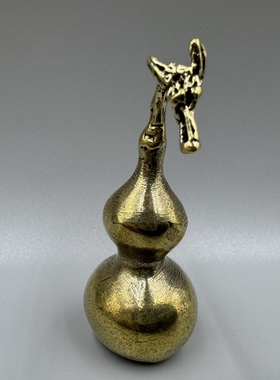 精致铜葫芦,实心纯铜,尺寸如图