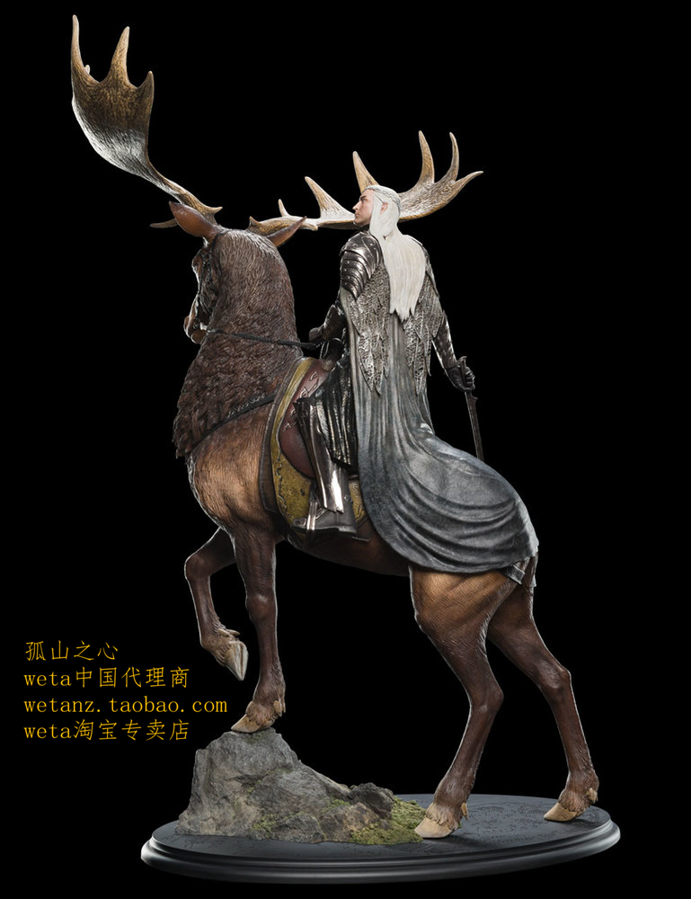 Weta瑟兰迪尔骑麋鹿版魔戒指环王周边精灵王THRANDUIL ON ELK-图2