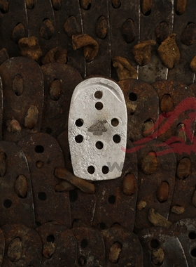 纯银国风EDC吊坠甲片diy银饰情侣