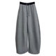Dark gray scimitar sweatpants women's ankle-tie two-wear sweatpants