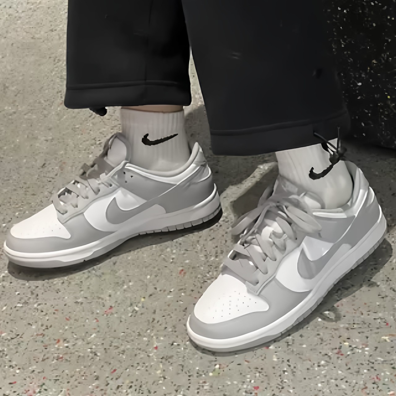 耐克/Nike Dunk Retro 男款灰白经典复古耐磨低帮板鞋 DD1391-103,淘宝优惠券,粉丝福利购,淘宝优惠卷