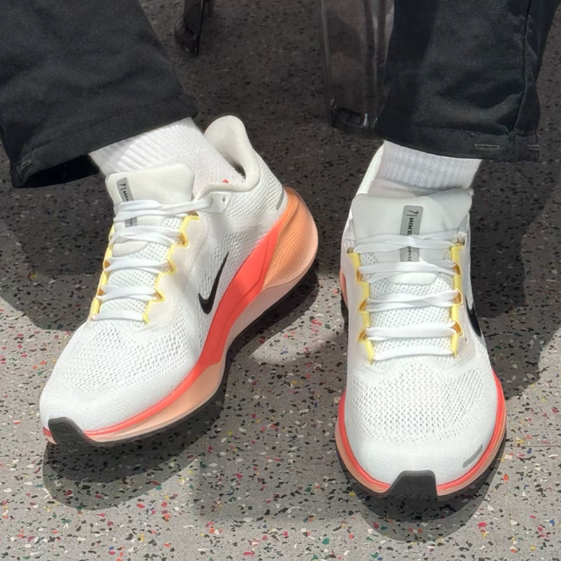 耐克/Nike Air Zoom Pegasus 41 白橙男款低帮复古跑鞋IB6656-108,淘宝优惠券,粉丝福利购,淘宝优惠卷