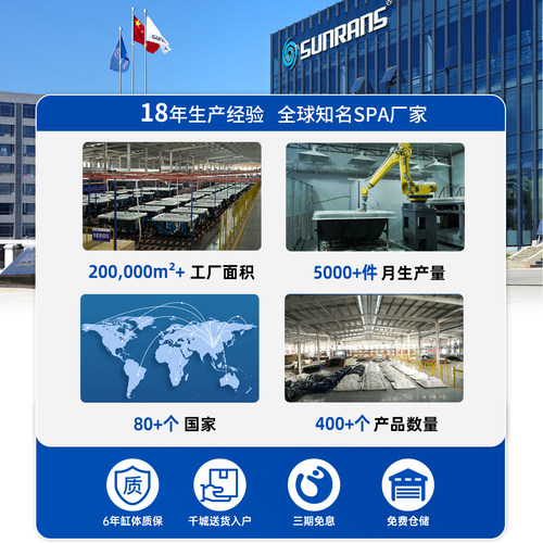 双人情侣按摩浴缸成人家用恒温加热超大浴盆网红嵌入日式冲浪智能 - 图2