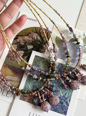 原创捷克琉璃项链魔女魔法阵