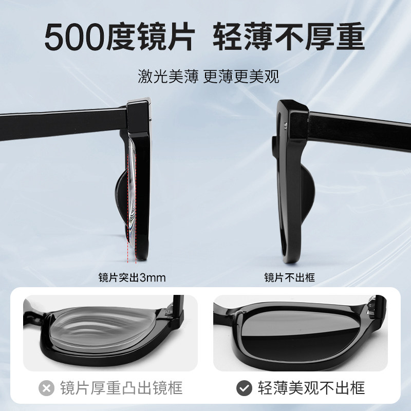 乐申2025新款定制近视墨镜女款可配带度数偏光防紫外线太阳眼镜男,淘宝优惠券,粉丝福利购,淘宝优惠卷