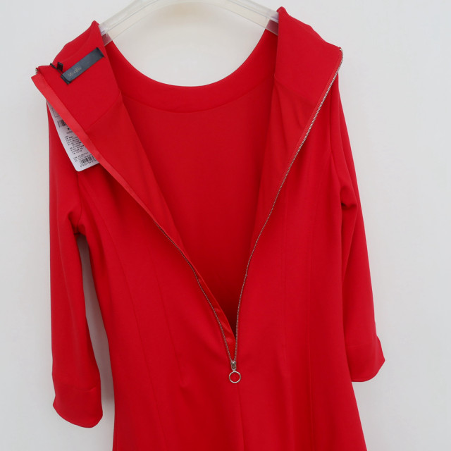 Counter genuine broken size heavy ice silk knitted dress