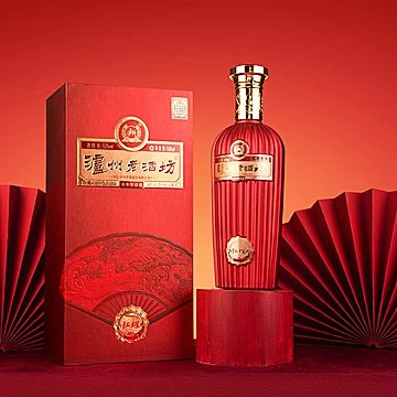 泸州老窖老酒坊红耀52度500ml*2瓶送礼袋[329元优惠券]-寻折猪