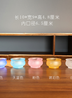 琉璃狮耳香炉摆件焚香香插