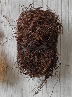 藤条材料鸟窝DIY手工鸟巢鸟笼庭院摆设吊挂装饰仿真鸟蛋木松森系