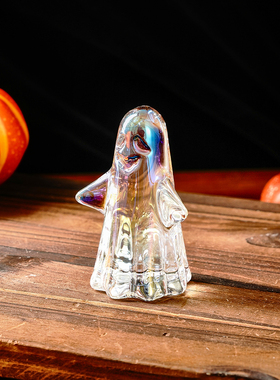 可爱迷你Halloween水晶幽灵桌面装饰品万圣节橱窗装饰礼物创意